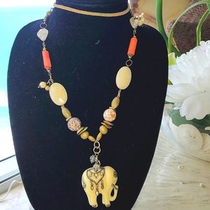 ELVIRA'S JEWELRY ART, NECKLACE EARRINGS SET!EXCLUSIVE!